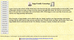 Desktop Screenshot of jappgenealogy.org